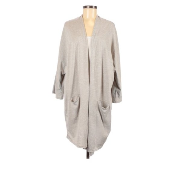 DONNI Rib Sweater Coat - One Size Fits All (Plus) - Picture 1 of 12